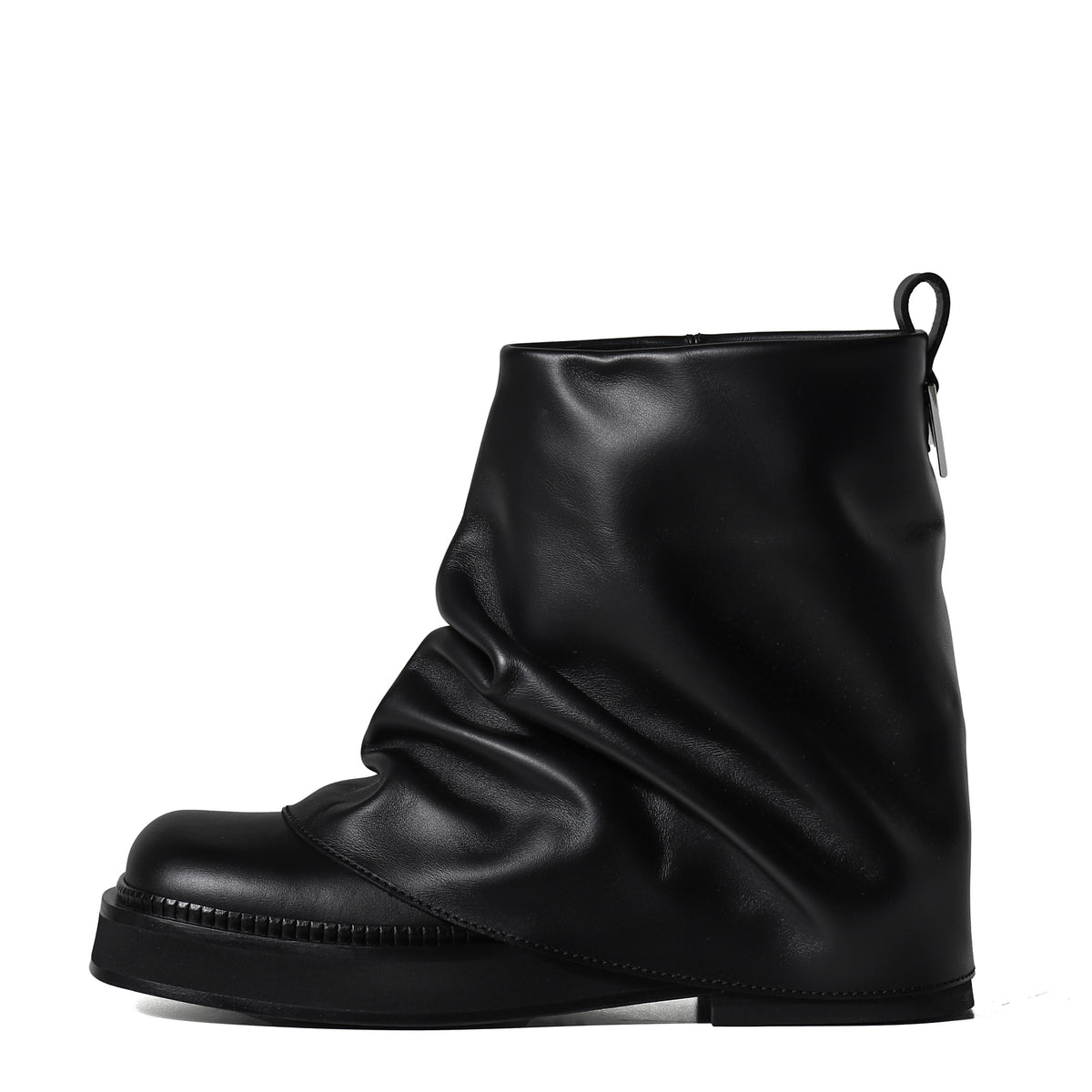 THE ATTICO SS25 MINI ROBIN' COMBAT BOOT / BLK - NUBIAN