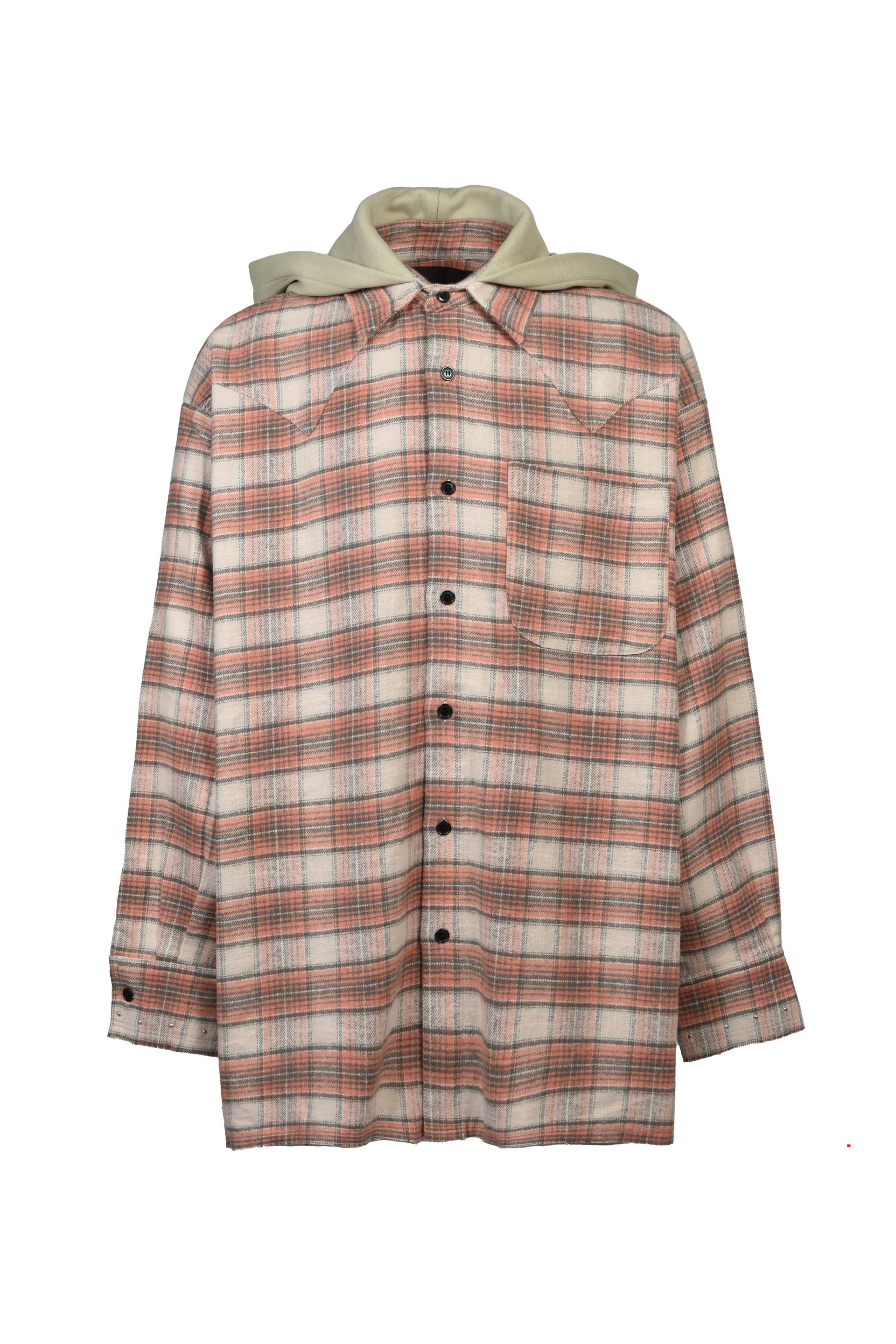 HOODED FLANNEL SHIRTS / ORG