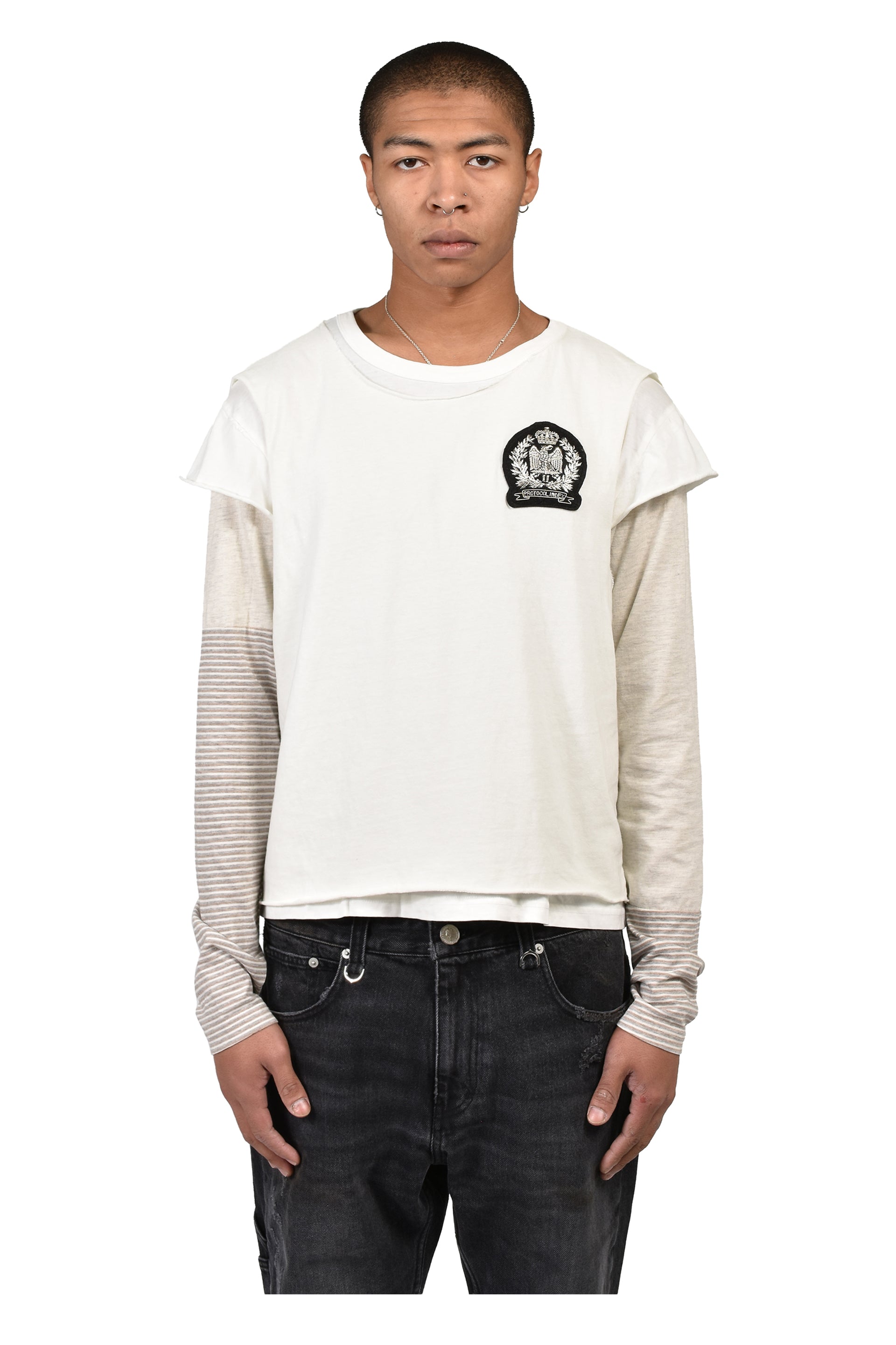 LAYERED PATCH LONG SLEEVE / IVO