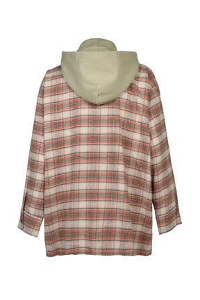 HOODED FLANNEL SHIRTS / ORG