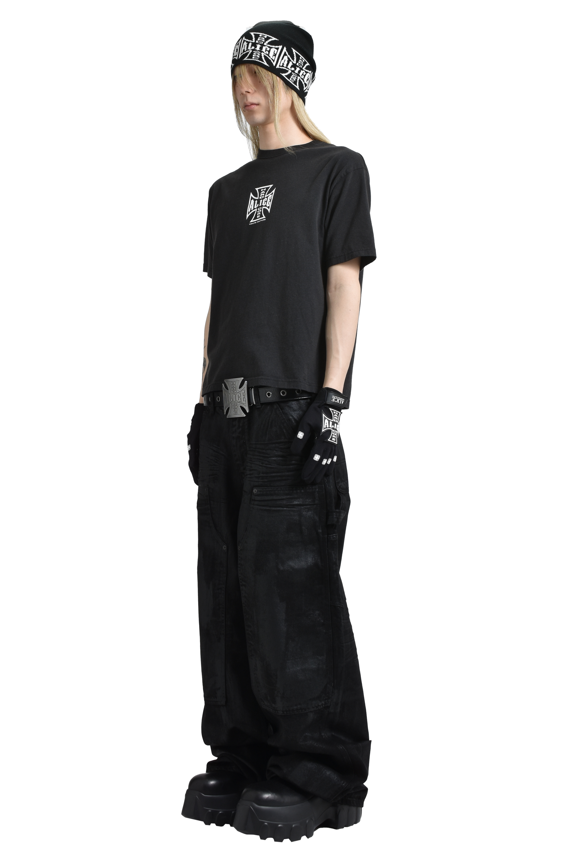 ALICE HOLLYWOOD BLISTERED CHOPPER BELT / SIL