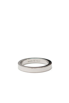 MINIMAL LOGO 3MM RING / SHINY PALLADIUM