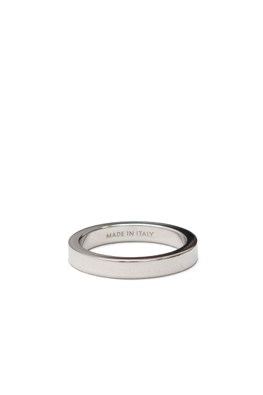 MINIMAL LOGO 3MM RING / SHINY PALLADIUM