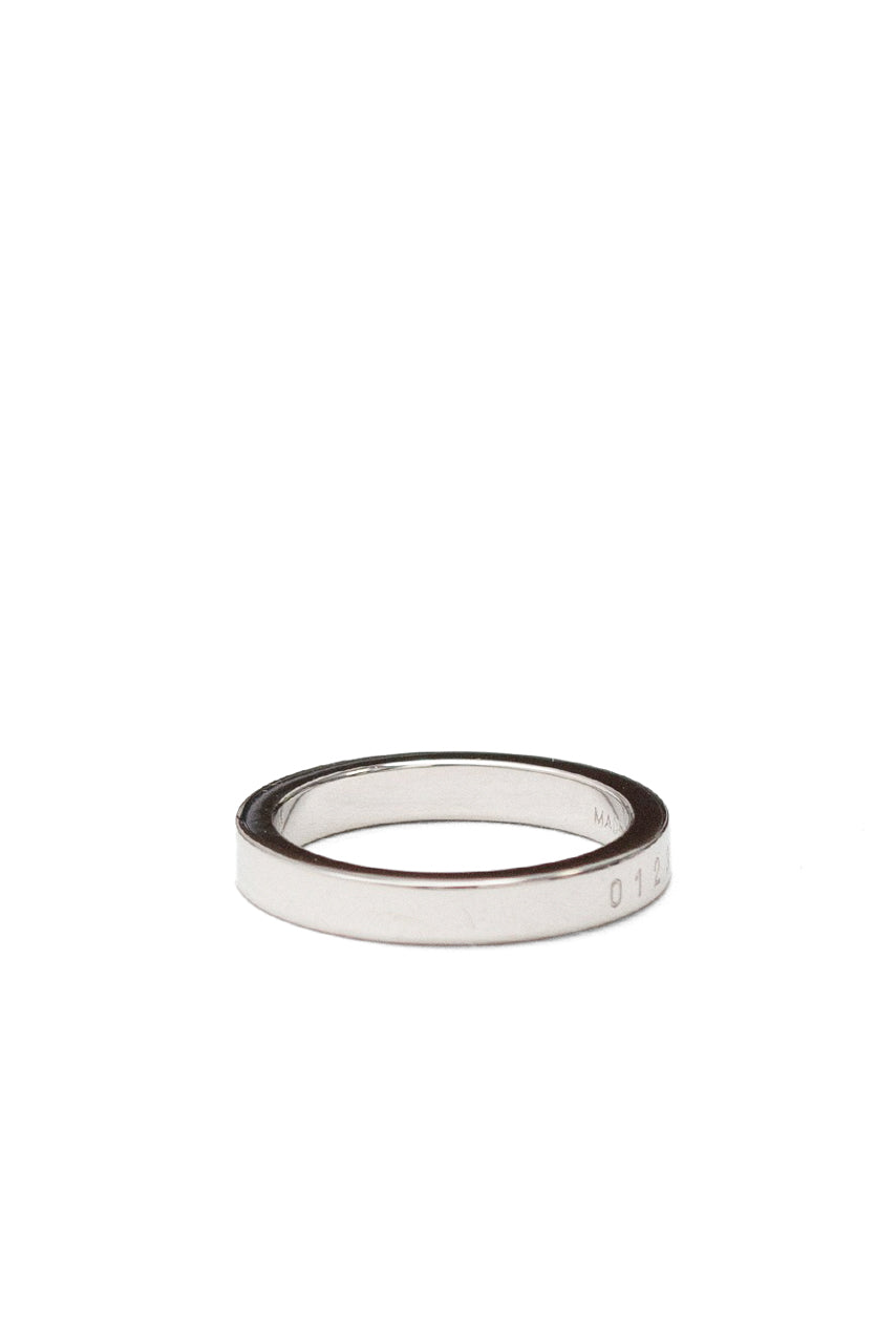 MINIMAL LOGO 3MM RING / SHINY PALLADIUM
