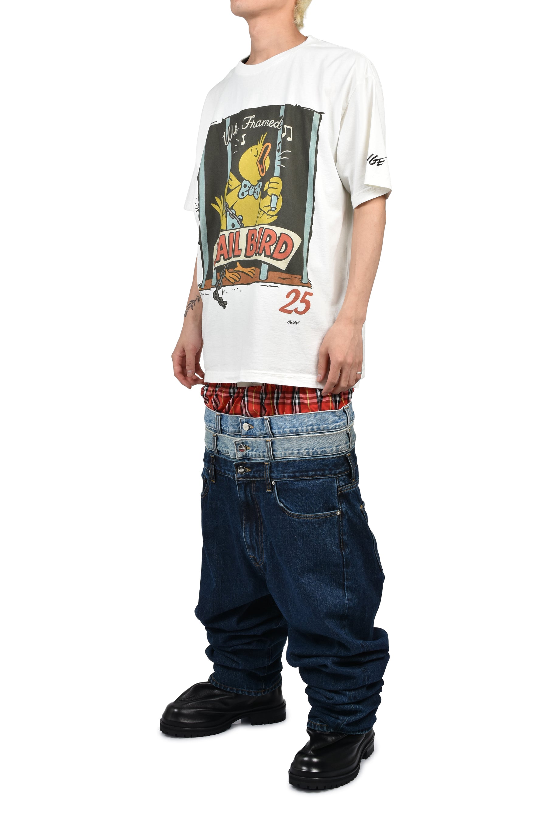 JAILBIRD TEE / WHT
