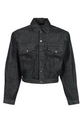 SHRUNKEN DENIM JACKET / RAW BLK