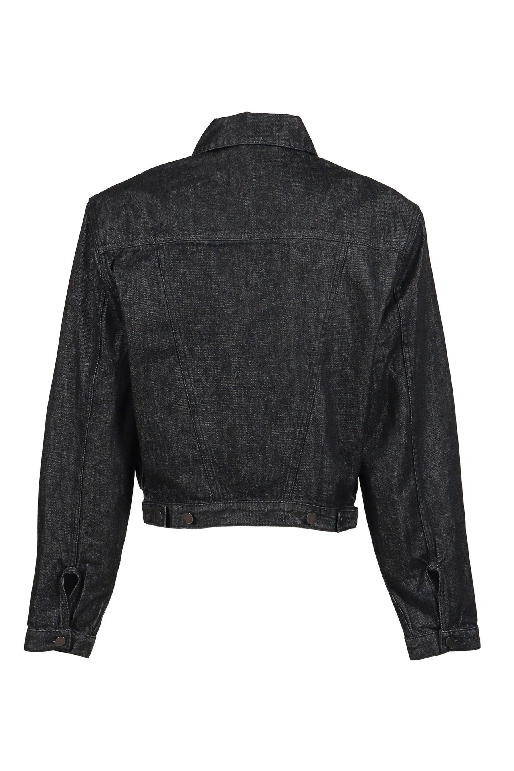 SHRUNKEN DENIM JACKET / RAW BLK