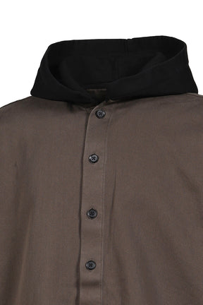 HOODED SHIRT / KHA