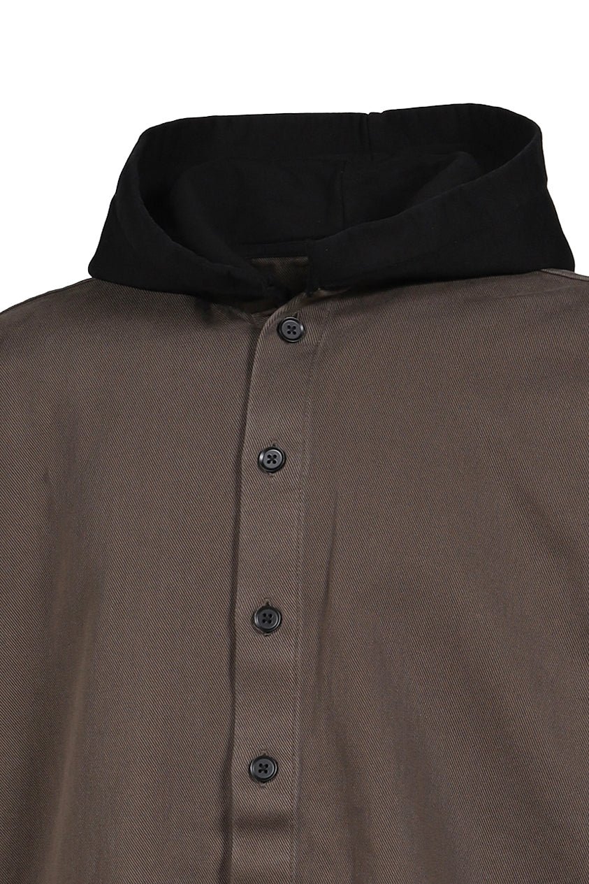 HOODED SHIRT / KHA
