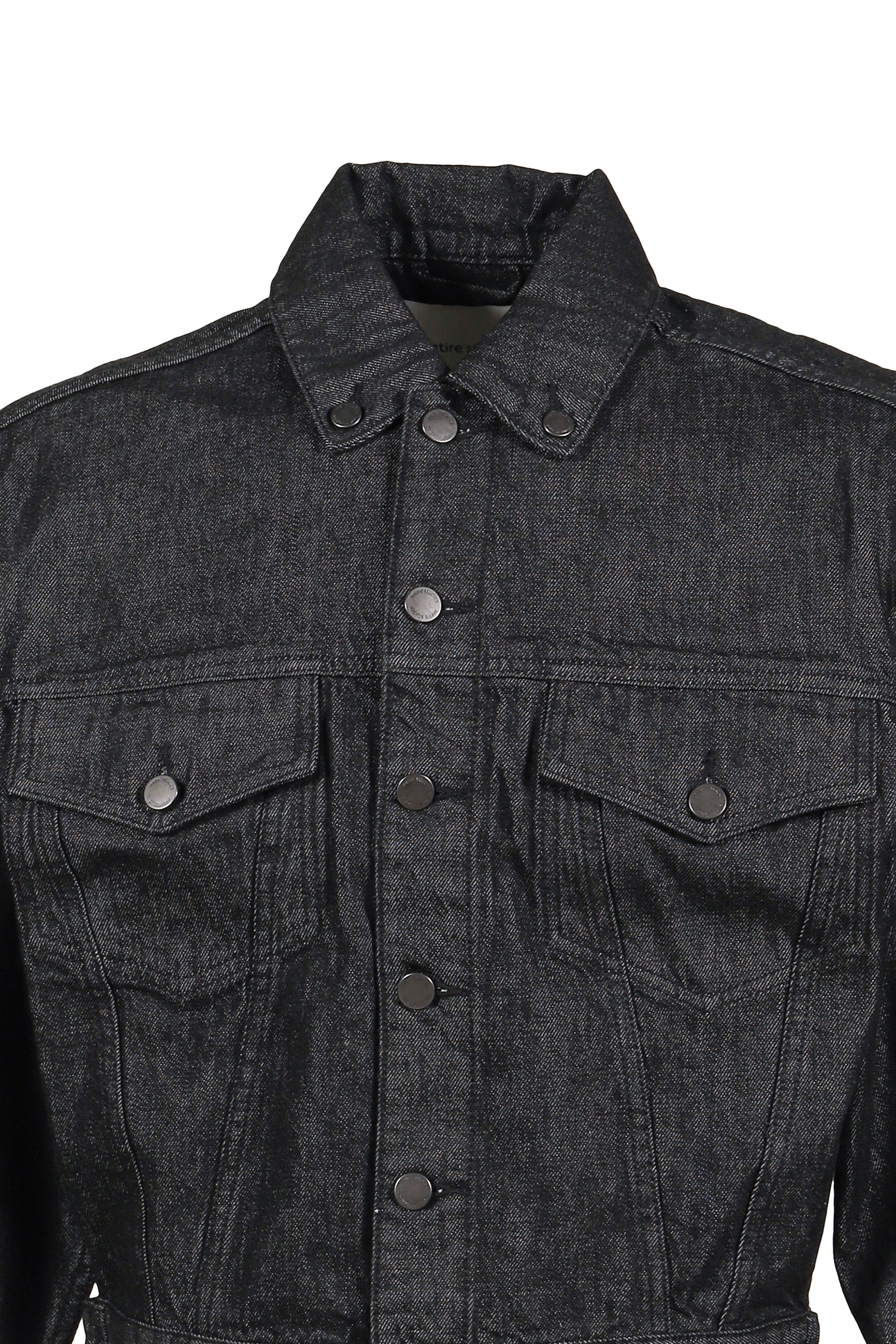 SHRUNKEN DENIM JACKET / RAW BLK
