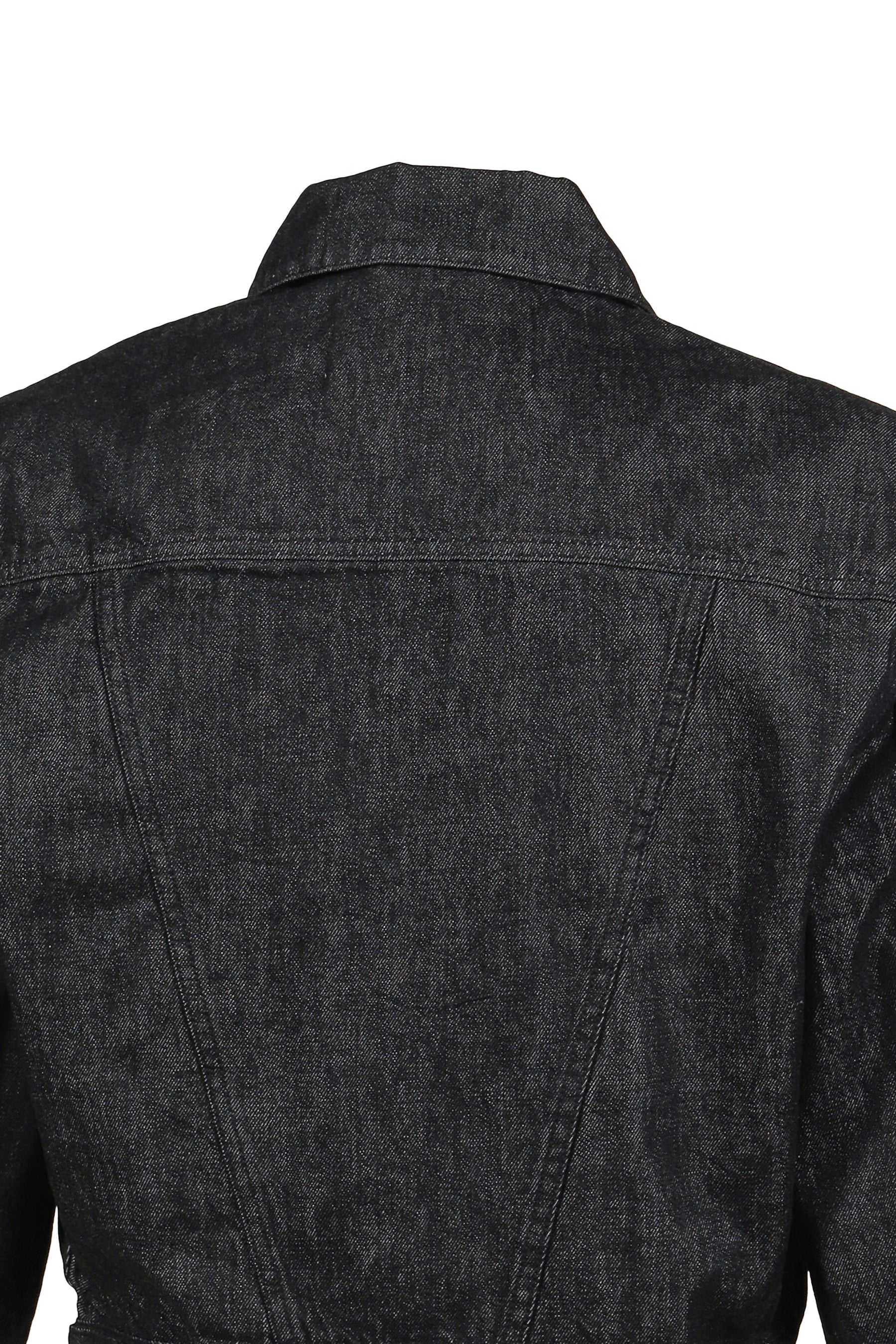 SHRUNKEN DENIM JACKET / RAW BLK
