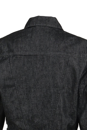 SHRUNKEN DENIM JACKET / RAW BLK