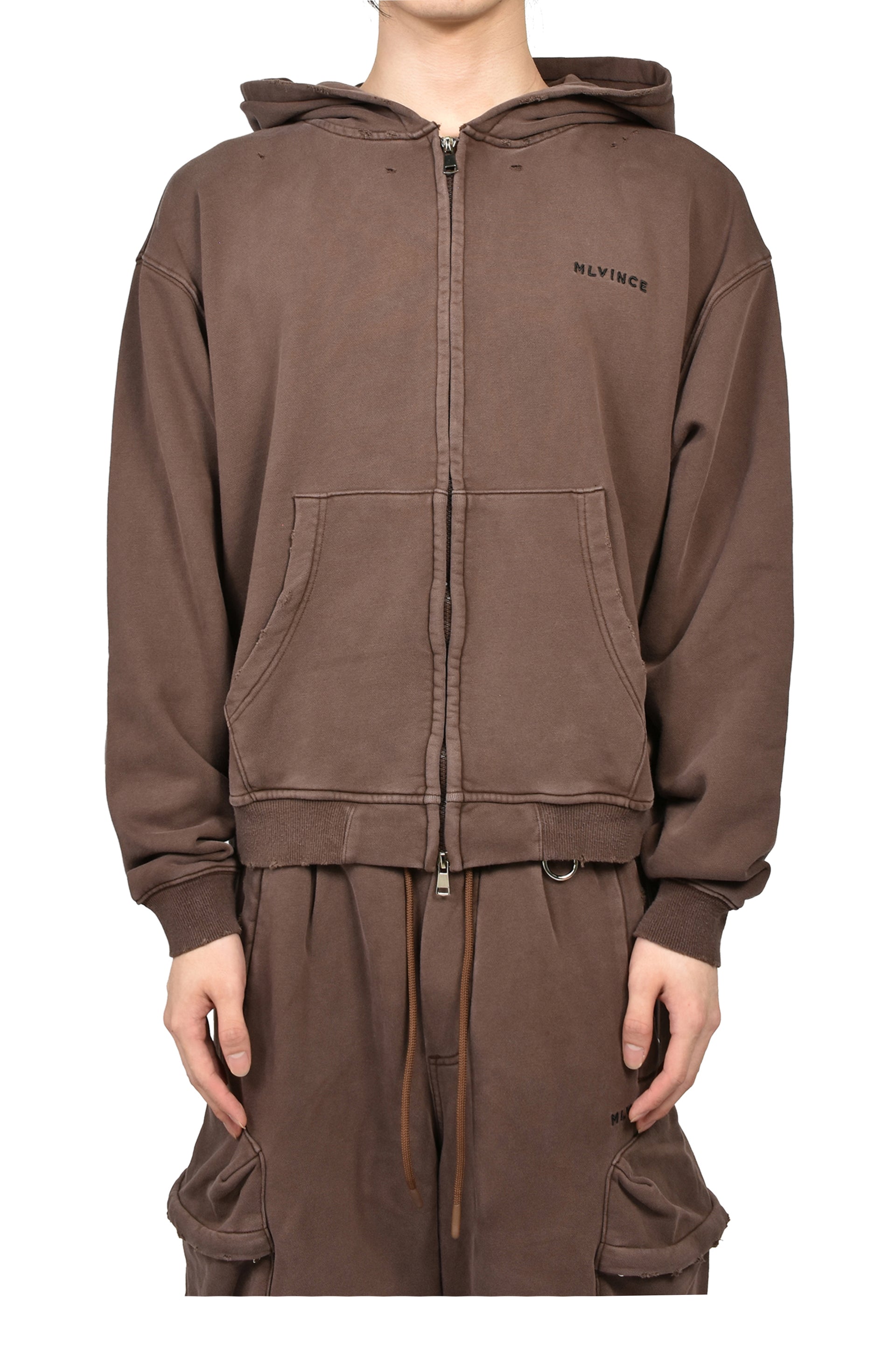 CLASSIC LOGO ZIP UP HOODY (20TH EXCLUSIVE) / BRWN