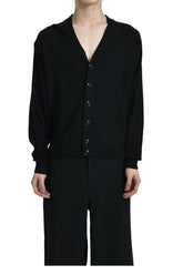 LEMAIRE ルメール SS25 RELAXED TWISTED CARDIGAN / BLK - NUBIAN