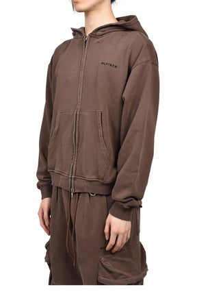 CLASSIC LOGO ZIP UP HOODY (20TH EXCLUSIVE) / BRWN