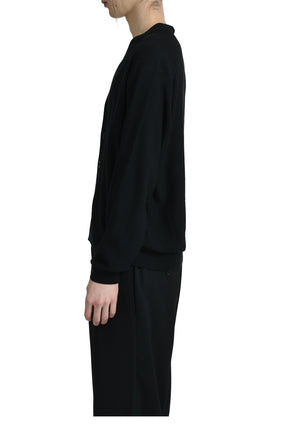 LEMAIRE RELAXED TWISTED CARDIGAN / BLK