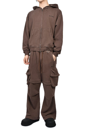 CLASSIC LOGO ZIP UP HOODY (20TH EXCLUSIVE) / BRWN