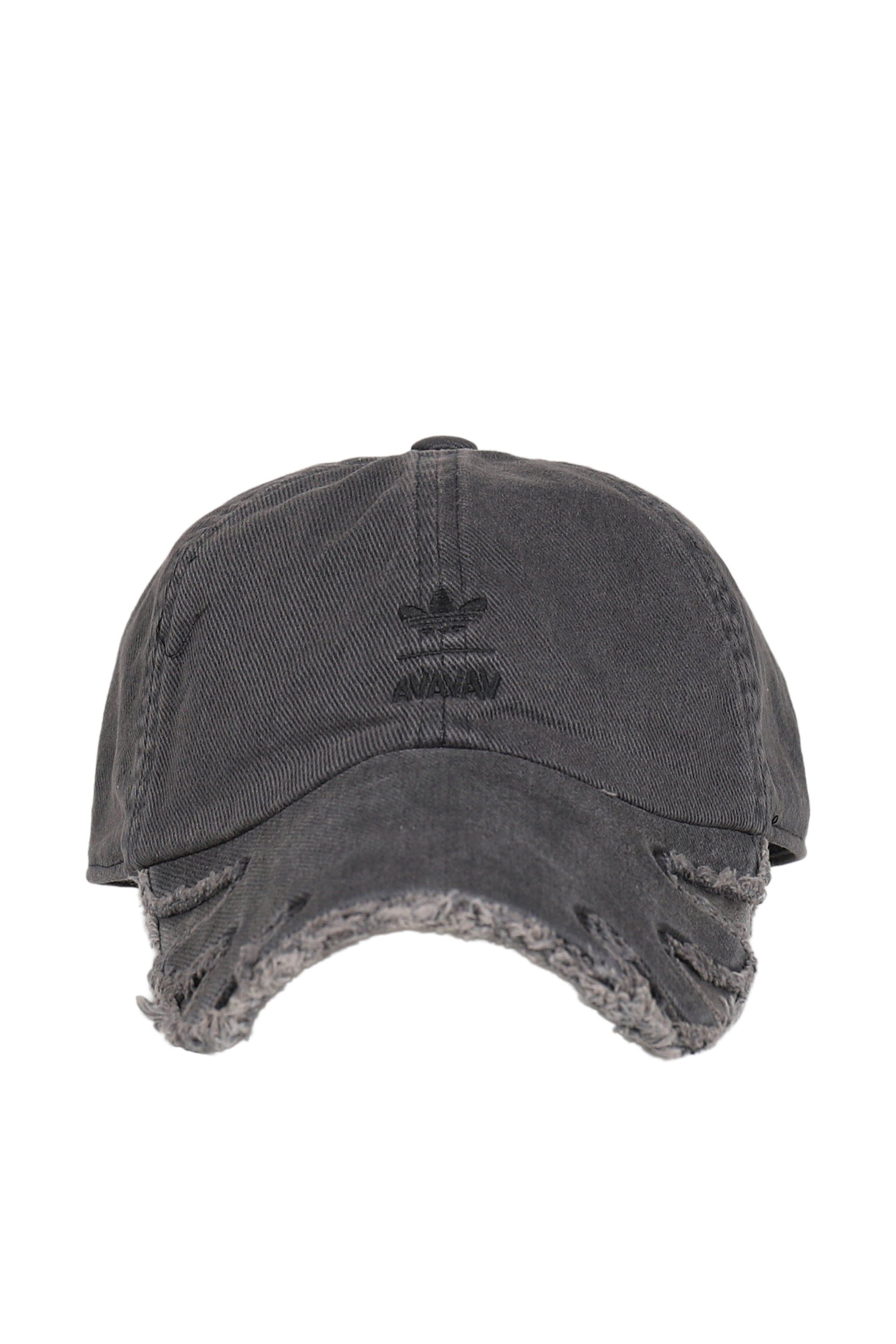 AVAVAV DOUBLE BRIM SLASHED CAP / BLK