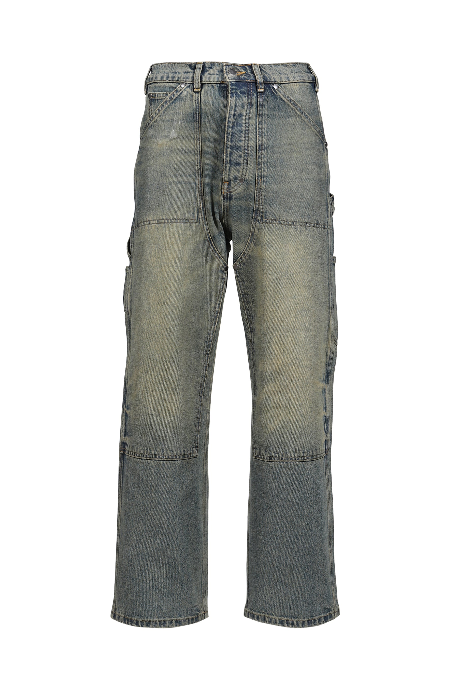 BAGGY DENIM DOUBLE KNEES (EXCLUSIVE) / MUD WASH IND