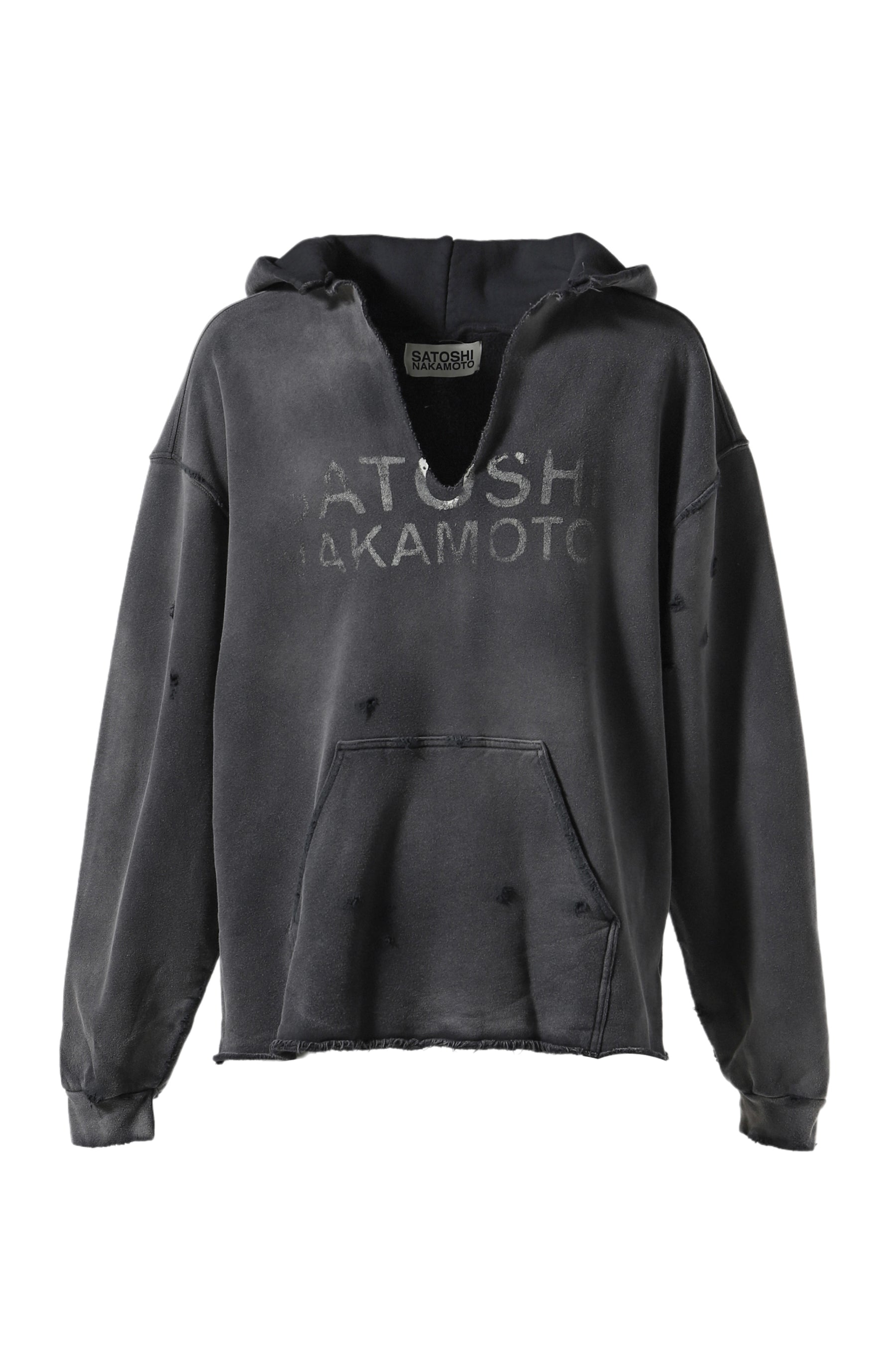 DESTRUCTO HOODIE / WASHED BLK