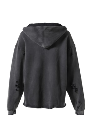 DESTRUCTO HOODIE / WASHED BLK