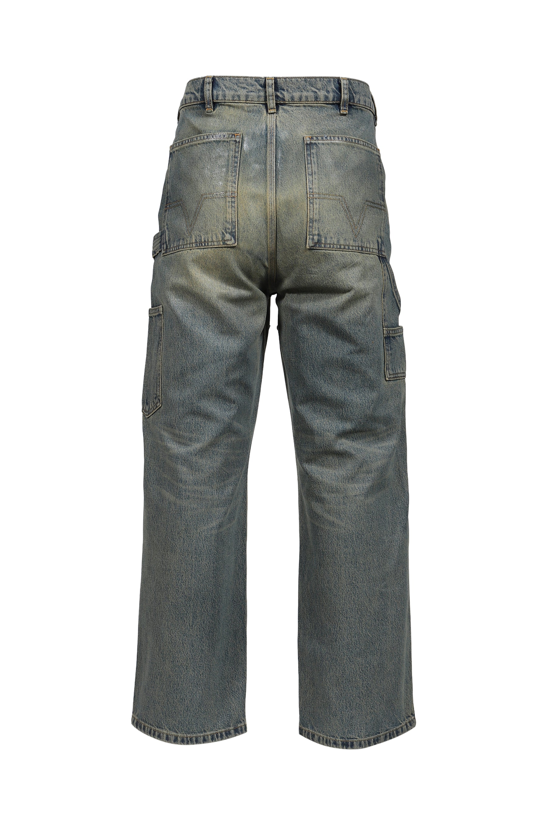 BAGGY DENIM DOUBLE KNEES (EXCLUSIVE) / MUD WASH IND