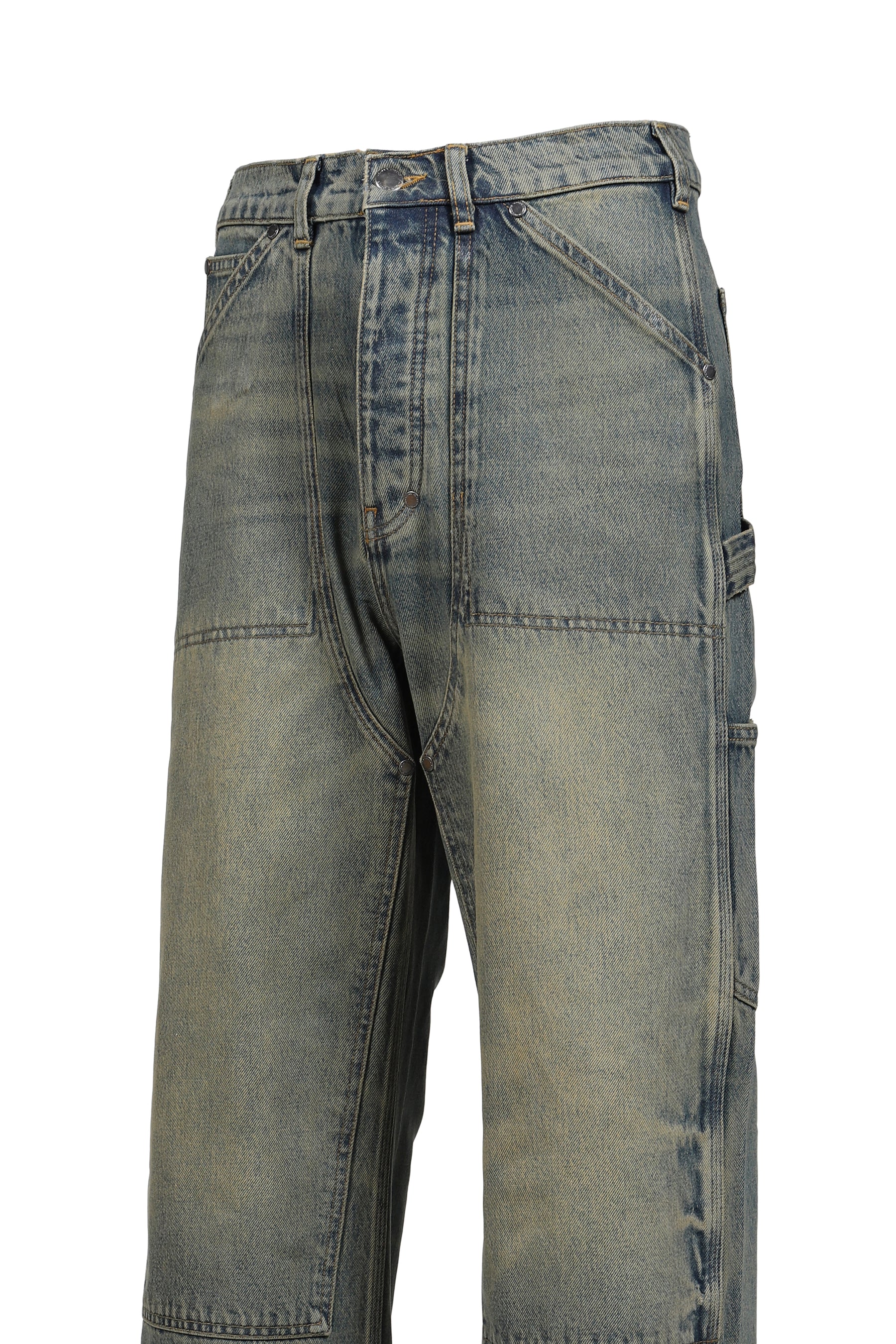 BAGGY DENIM DOUBLE KNEES (EXCLUSIVE) / MUD WASH IND
