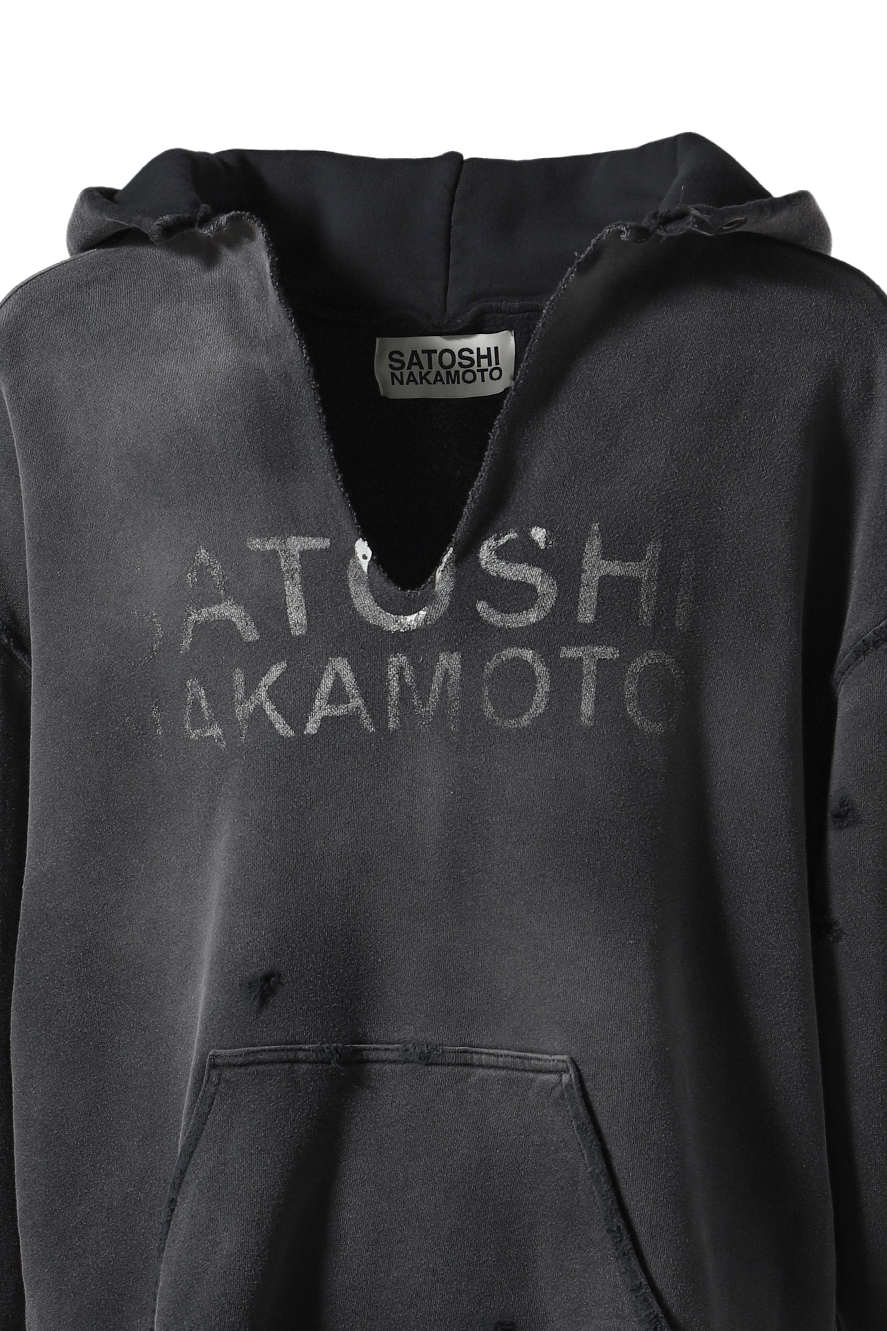 DESTRUCTO HOODIE / WASHED BLK