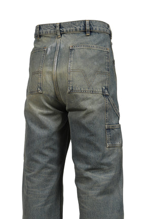 BAGGY DENIM DOUBLE KNEES (EXCLUSIVE) / MUD WASH IND
