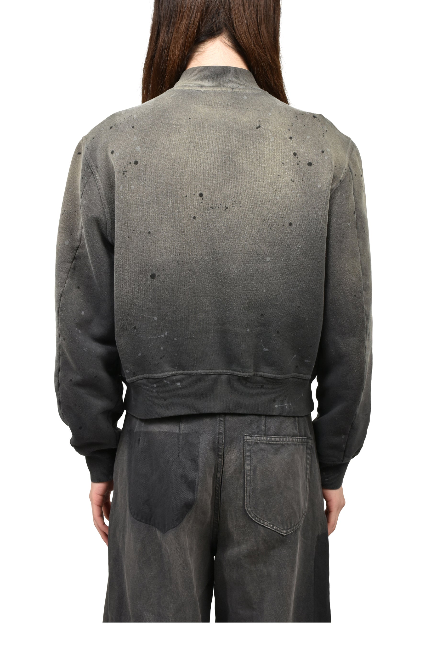 CLOVER SPLATTER SWEAT BLOUSON / BLK