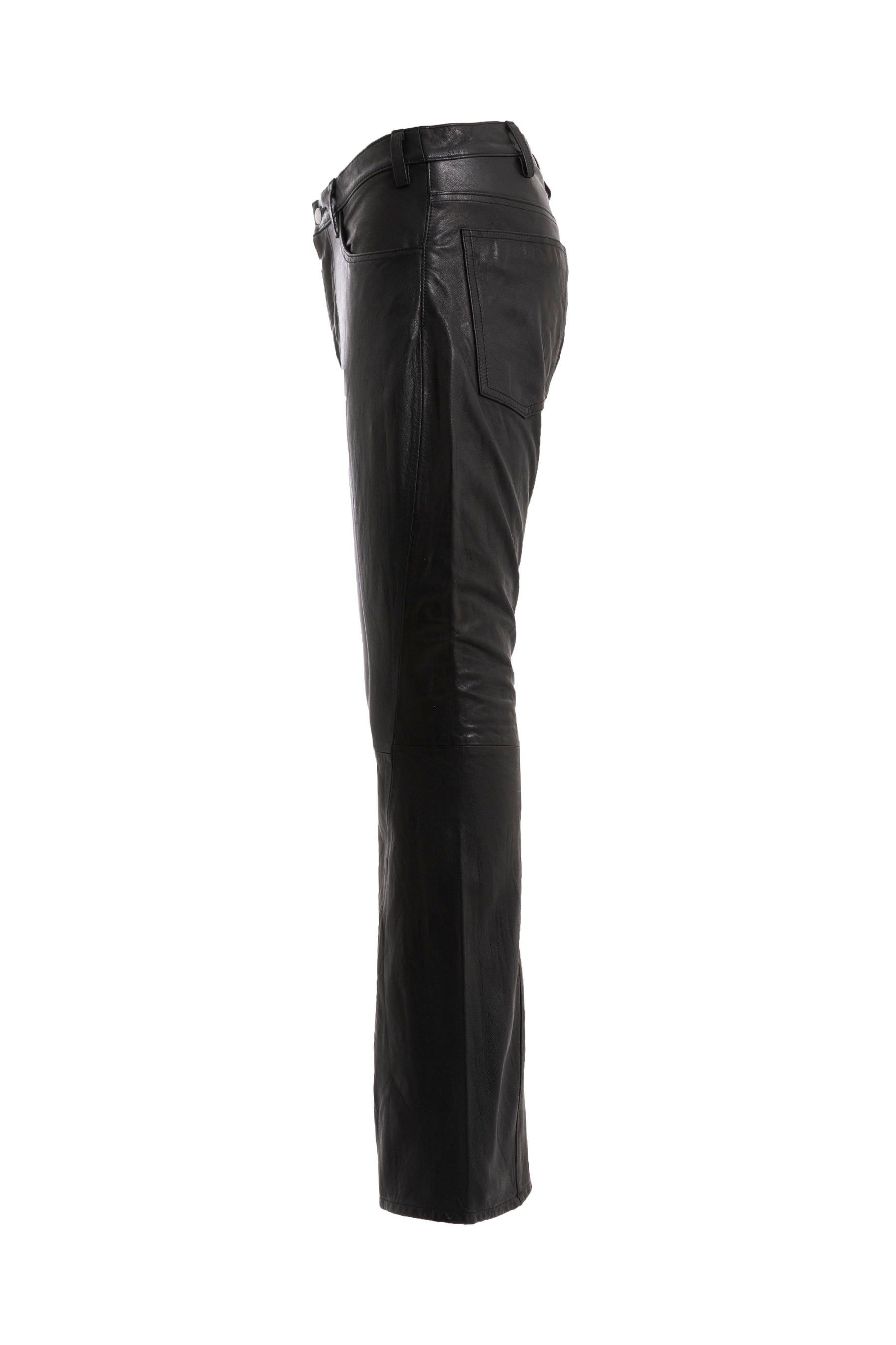 #146 LEATHER TROUSERS 2.0 / BLK