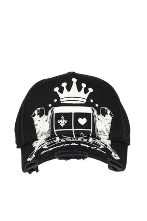 CROWN BASEBALL HAT WOVEN / BLK