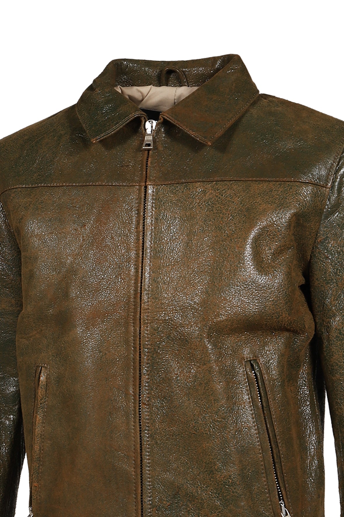 LEATHER USED GREEN / BRW