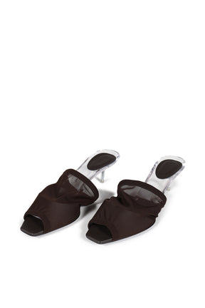 MESH MULES / CHOCOLATE