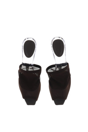 MESH MULES / CHOCOLATE