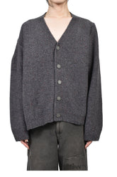 ASYMMETRICAL CARDIGAN / TWEED GRY
