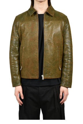 LEATHER USED GREEN / BRW