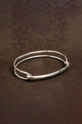 BRACELET HAMMERED LINK / SIL