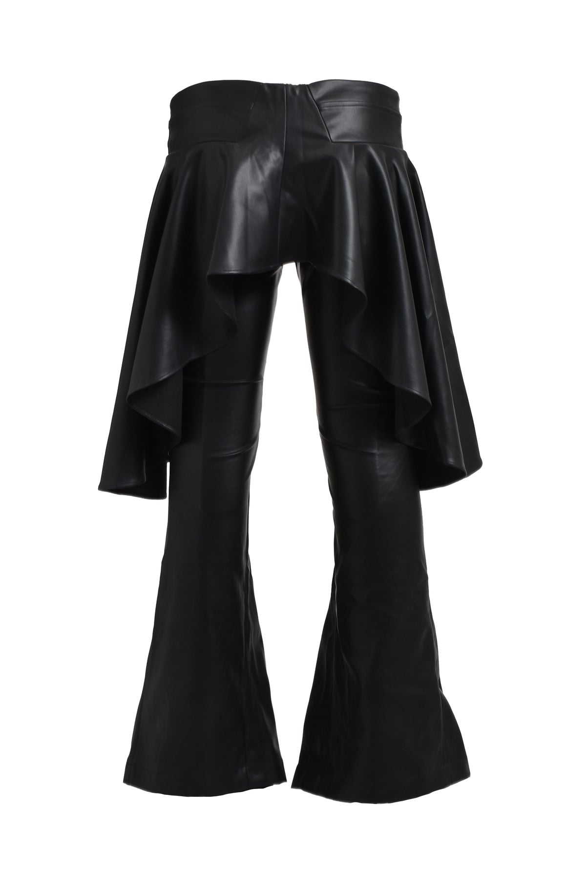 FRAME-X CENTER LEATHER SKIRT PANTS / BLK