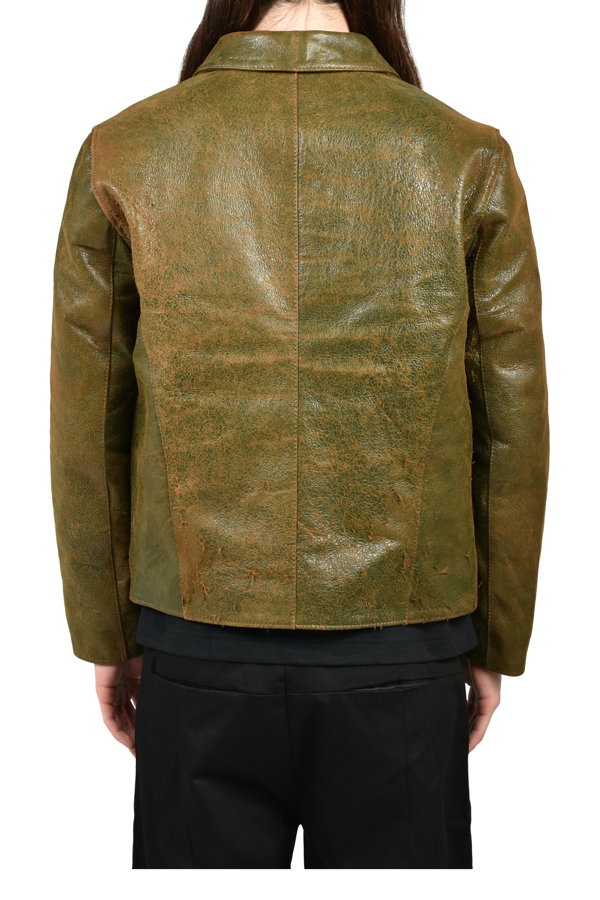 LEATHER USED GREEN / BRW