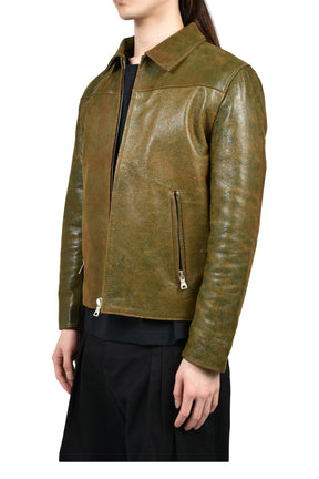 LEATHER USED GREEN / BRW