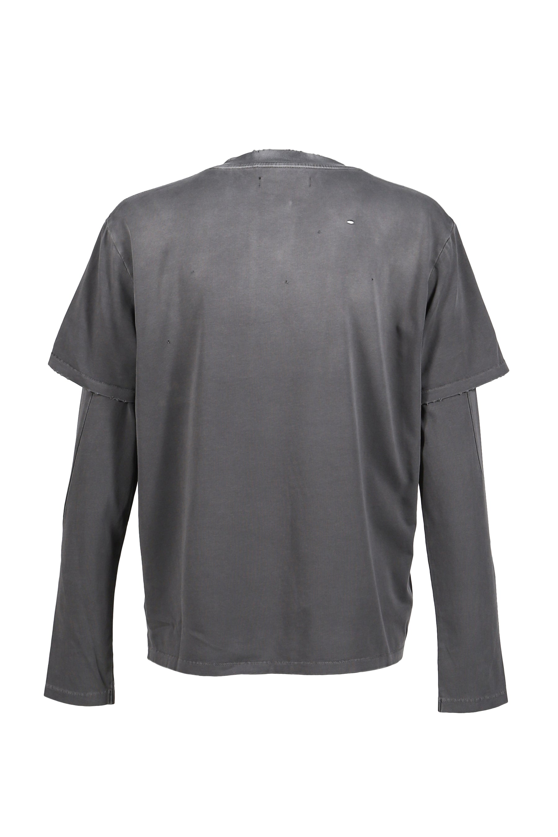 SUN FADED DOUBLE LAYER TEE / FADED GRY