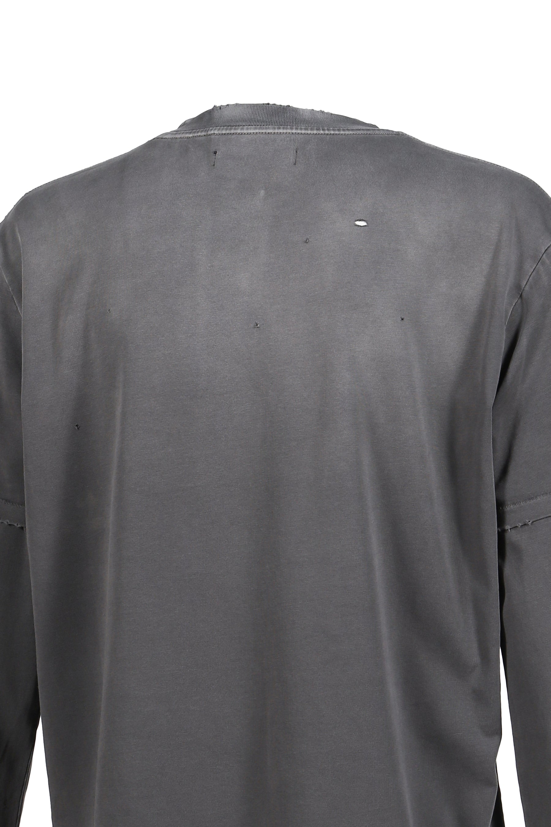 SUN FADED DOUBLE LAYER TEE / FADED GRY