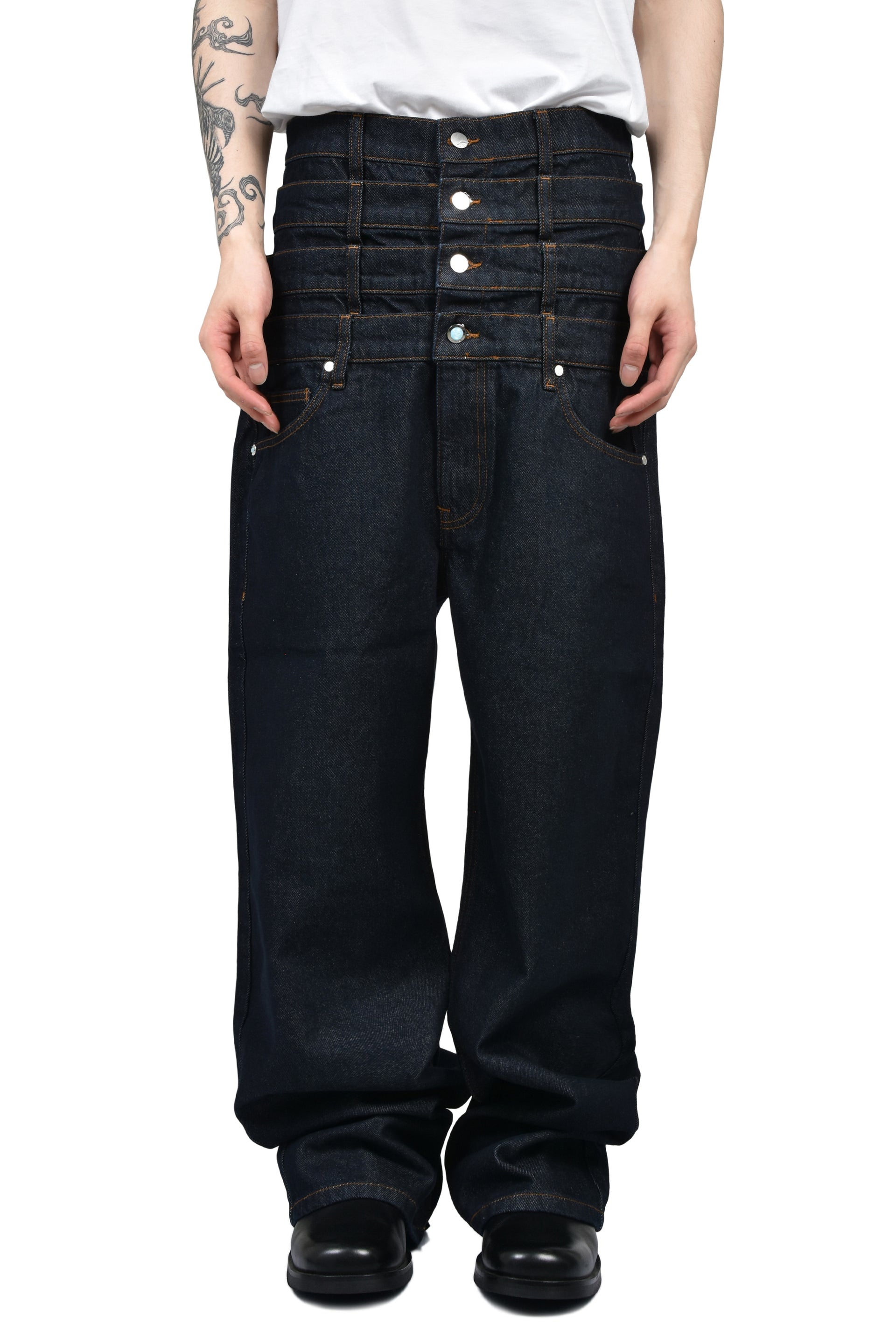 4 WAIST DENIM JEANS (EXCLUSIVE) / RAW IND