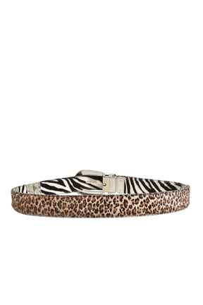 MULTIPLEX BELT. / WHITE ZEBRA X BROWN LEOPARD