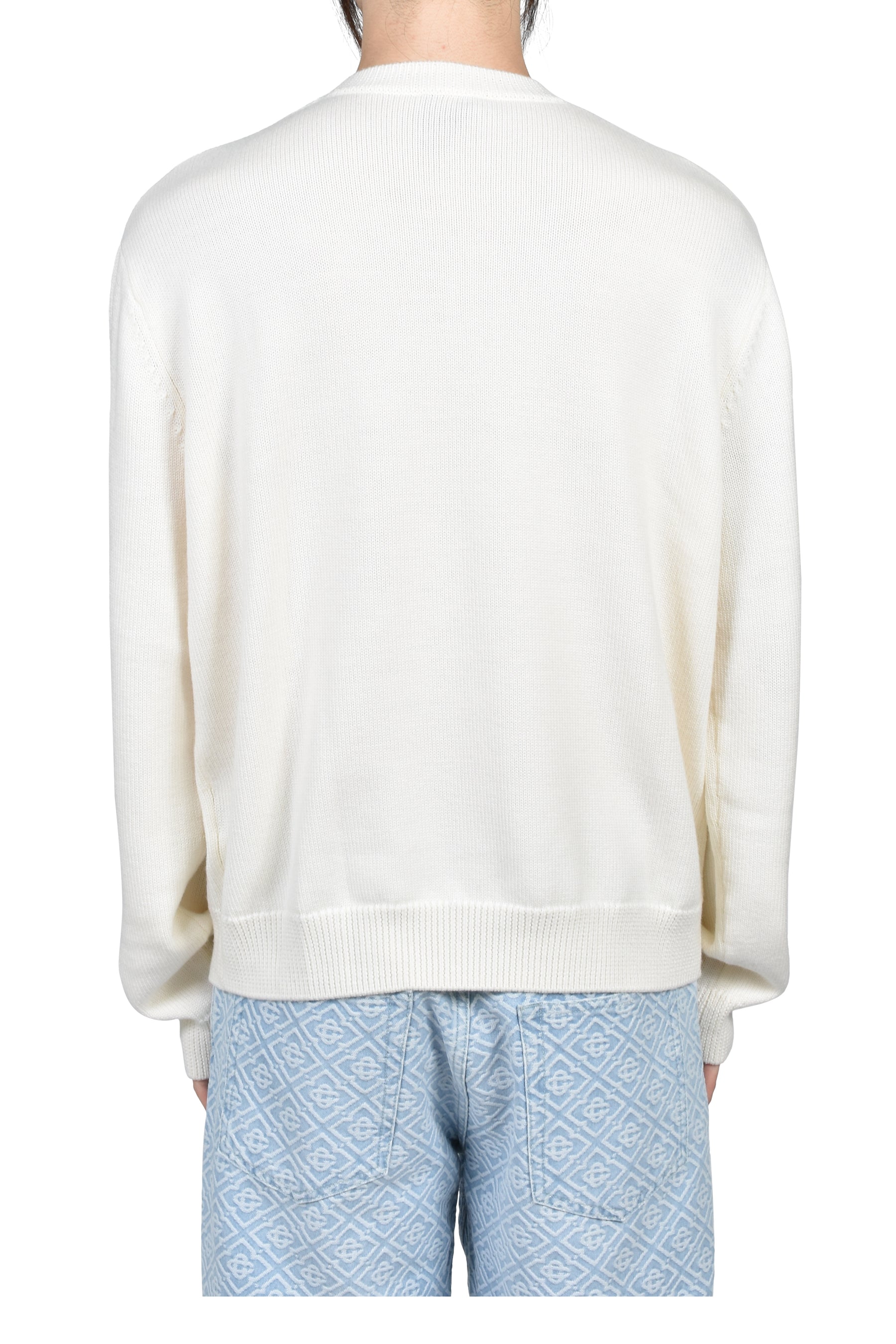 PYRAMID ABDUCTION CREW NECK / WHT