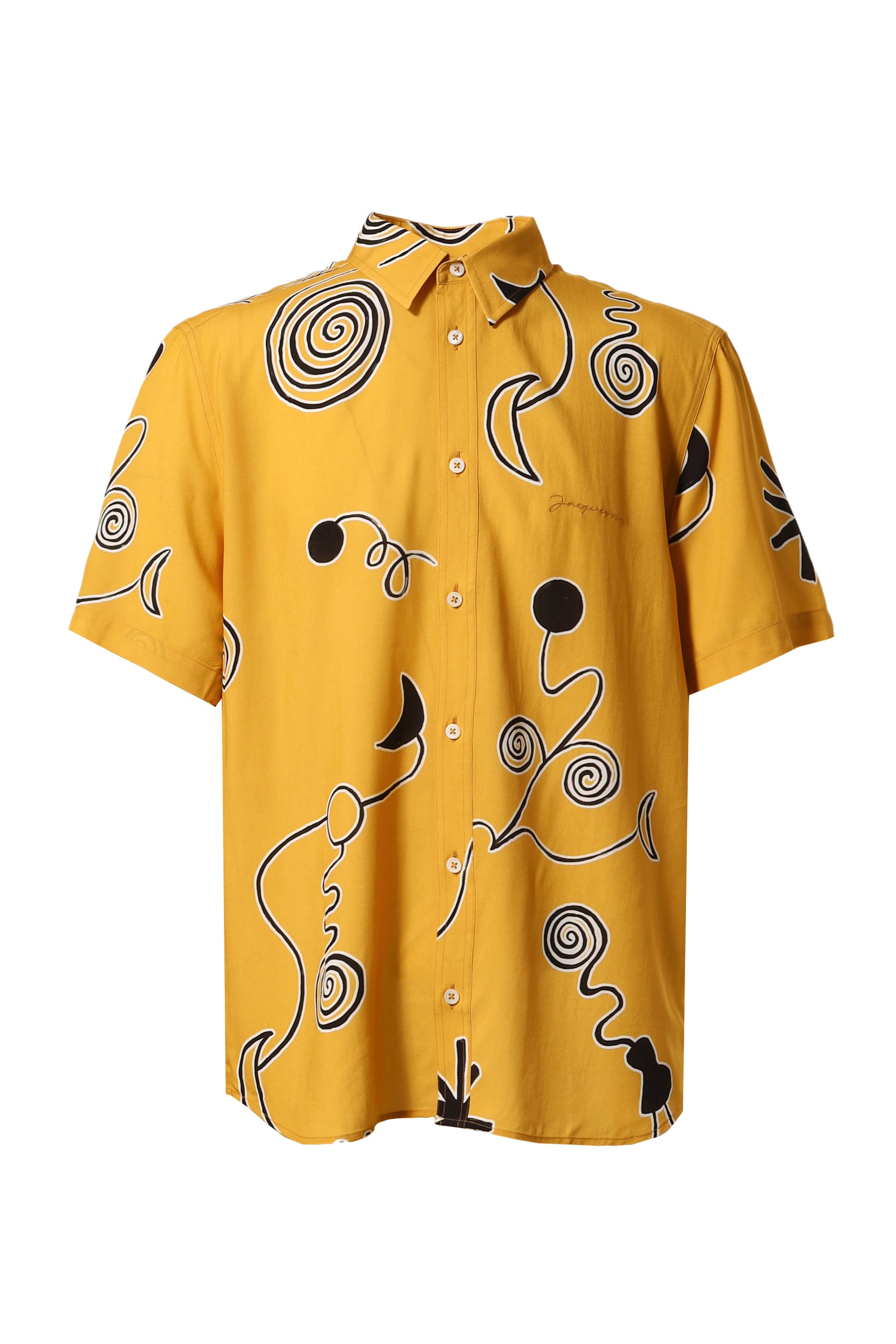 JACQUEMUS LA CHEMISE MELO / ARTY SPIRAL BLK/ORG