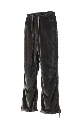 FRINGE STRING EASY PANT - TA/PE VELOUR / CHA