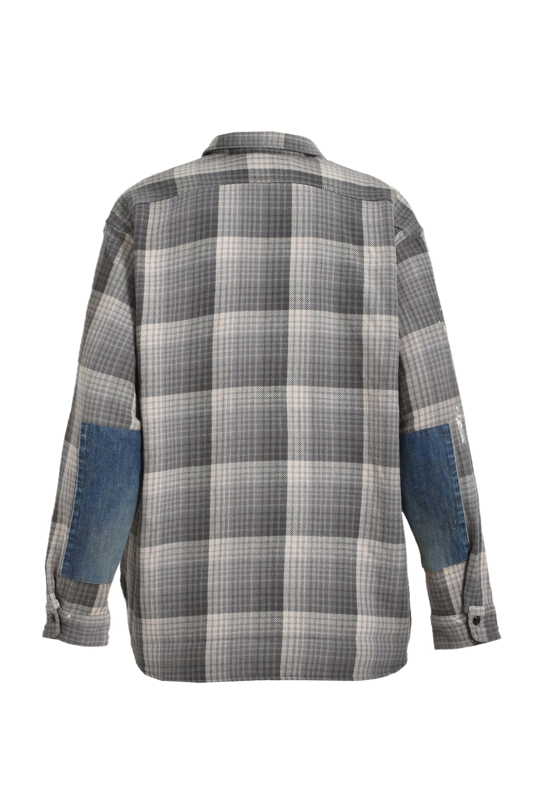 DELUXE FLANNEL SHIRTS REPAIRED / CHA GRY REPAIRED