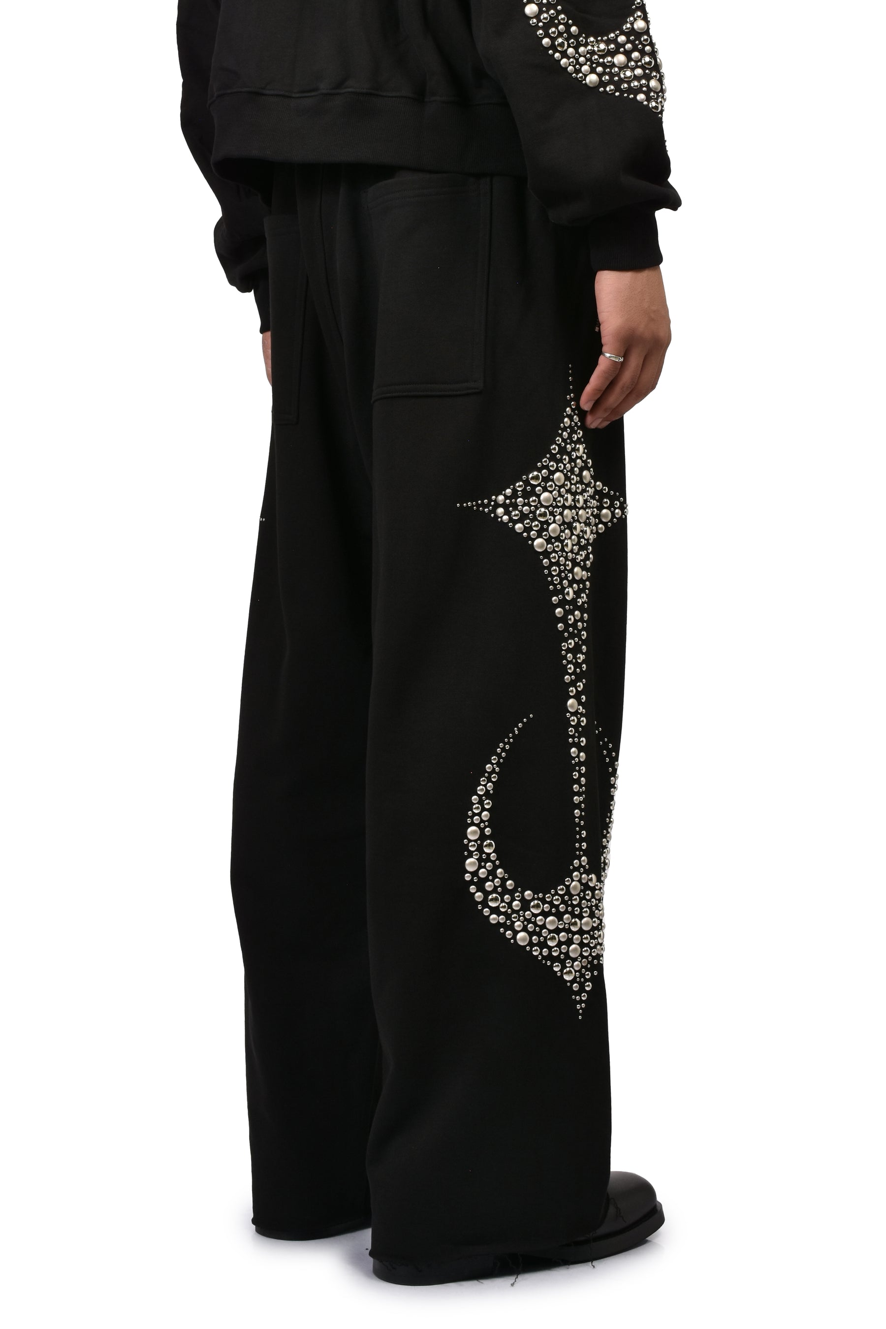 IRON STEEL FOCUS SWEATPANTS / BLK